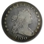 1800 Draped Bust Dollar Fine Details PCGS (Cleaned)