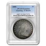 1800 Draped Bust Dollar Fine Details PCGS (Cleaned)