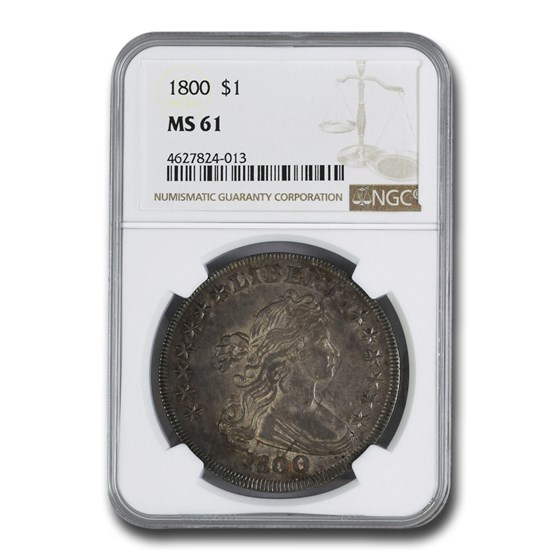 1800 Draped Bust Dollar MS-61 NGC 1800 Draped Bust Dollar MS-61 NGC