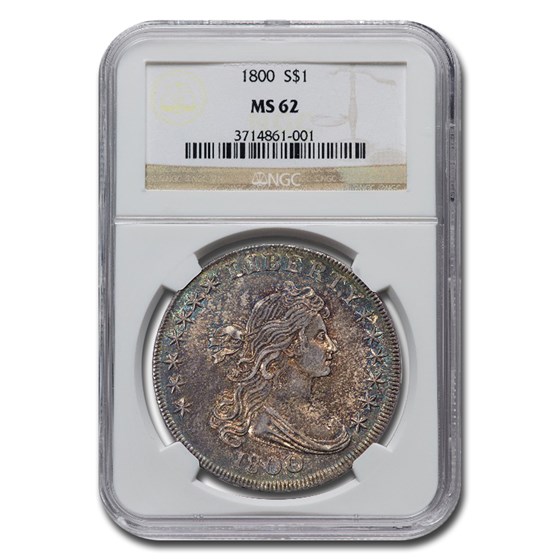 1800 Draped Bust Dollar MS-62 NGC 1800 Draped Bust Dollar MS-62 NGC