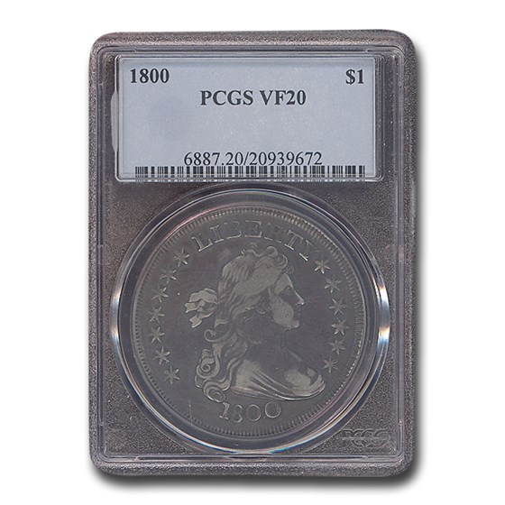 1800 Draped Bust Dollar VF-20 PCGS 1800 Draped Bust Dollar VF-20 PCGS