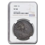 1800 Draped Bust Dollar VF-30 NGC