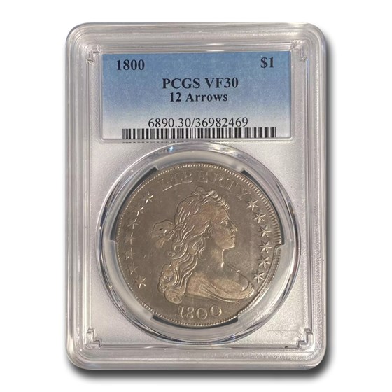 1800 Draped Bust Dollar VF-30 PCGS 1800 Draped Bust Dollar VF-30 PCGS