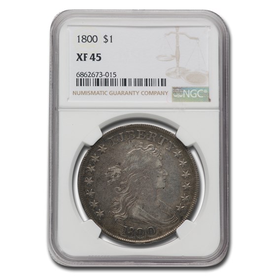 1800 Draped Bust Dollar XF-45 NGC 1800 Draped Bust Dollar XF-45 NGC