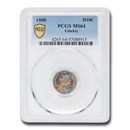 1800 Draped Bust Half Dime MS-64 PCGS (LIBEKTY)