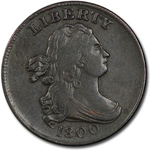1800 Half Cent AU 1800 Half Cent AU