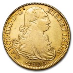 1800-Mo FM Mexico Gold 8 Escudos Carlos IIII XF