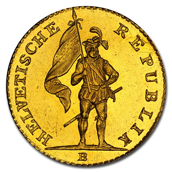 1800 Switzerland Gold 16 Franken MS-61 PCGS 1800 Switzerland Gold 16 Franken MS-61 PCGS