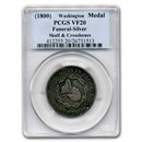 (1800) Washington Funeral Medal Skull & Crossbones VF-20 PCGS (1800) Washington Funeral Medal Skull & Crossbones VF-20 PCGS