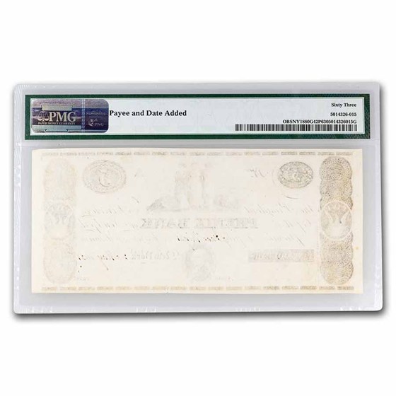Buy 1800s $5.00 Phenix Bank New York, New York CH CU-63 PMG Proof | APMEX