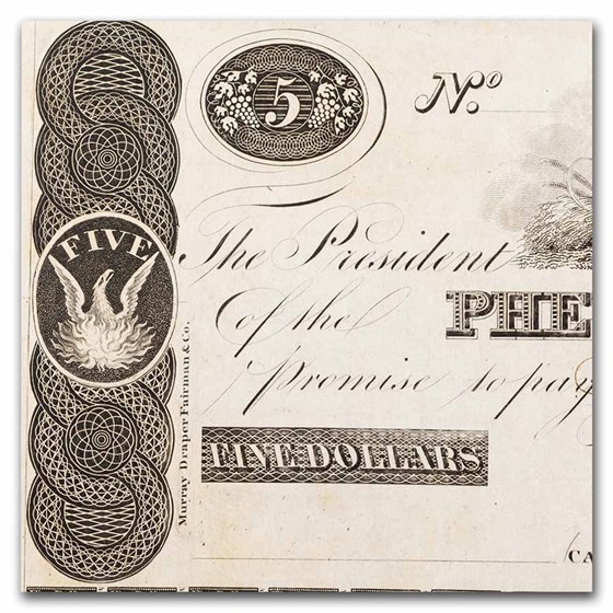 Buy 1800s $5.00 Phenix Bank New York, New York CH CU-63 PMG Proof | APMEX