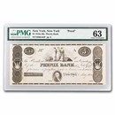 1800s $5.00 Phenix Bank New York, New York CH CU-63 PMG Proof