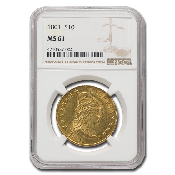 1801 $10 Turban Head Gold Eagle MS-61 NGC 1801 $10 Turban Head Gold Eagle MS-61 NGC