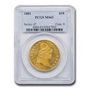1801 $10 Turban Head Gold Eagle MS-63 PCGS