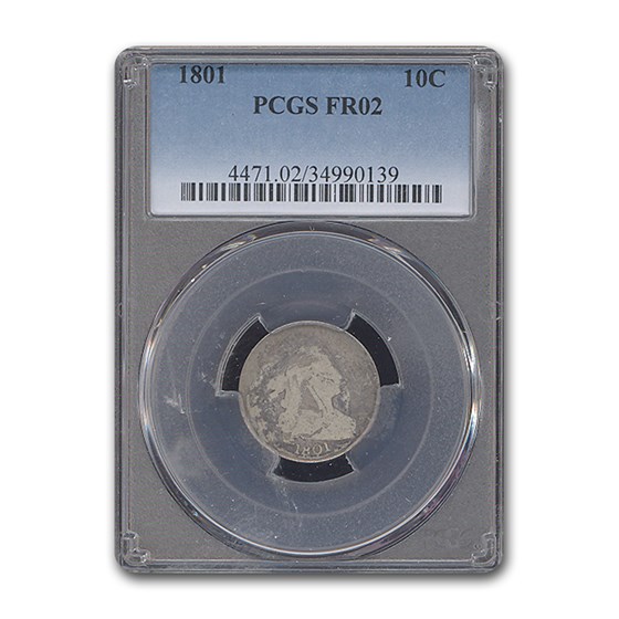 1801 Draped Bust Dime Fair-2 PCGS 1801 Draped Bust Dime Fair-2 PCGS