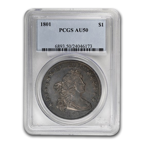 1801 Draped Bust Dollar AU-50 PCGS 1801 Draped Bust Dollar AU-50 PCGS