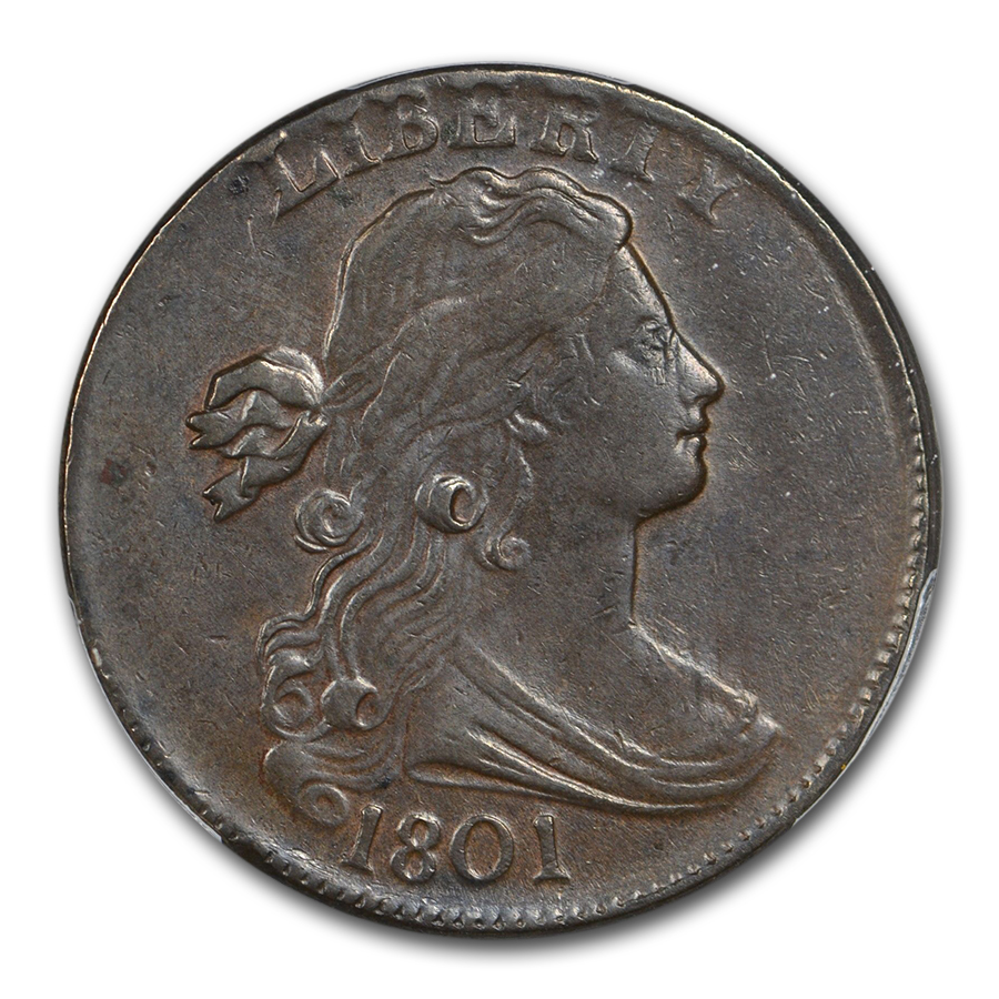1801 (None) Phil Draped Bust Large Cent Value | BN - APMEX