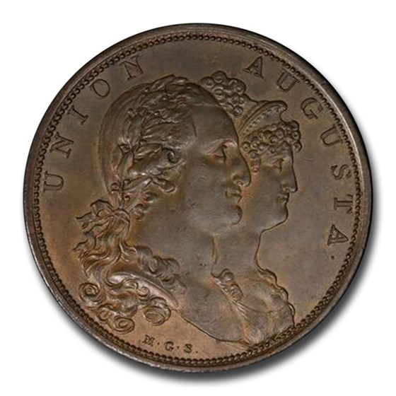 1801 Spain Wedding Medal MS-62 PCGS (Brown) 1801 Spain Wedding Medal MS-62 PCGS (Brown)
