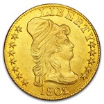 1802/1 $5 Capped Bust Gold Half Eagle MS-64+ PCGS