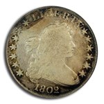 1802/1 Draped Bust Dollar VG-10 PCGS (Narrow Date)