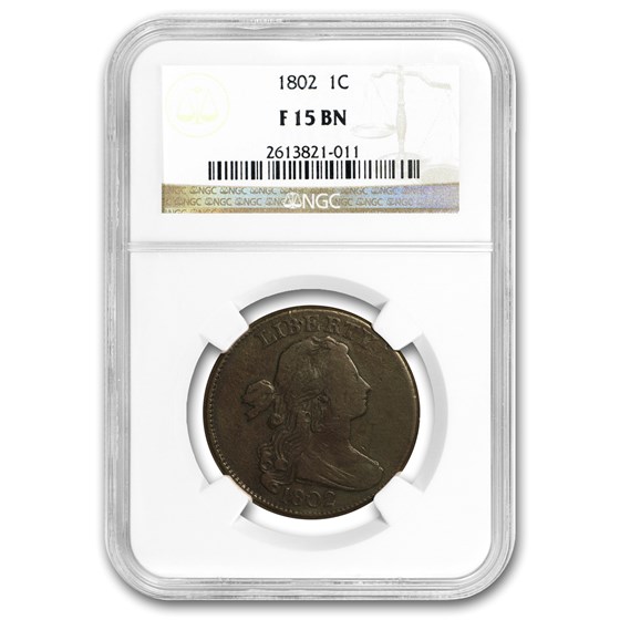 1802 Large Cent F-15 NGC (Stems) 1802 Large Cent F-15 NGC (Stems)