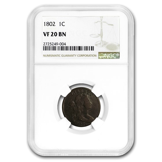 1802 Large Cent VF-20 NGC 1802 Large Cent VF-20 NGC