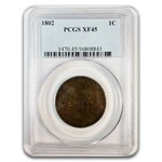 1802 Large Cent XF-45 PCGS (Brown)