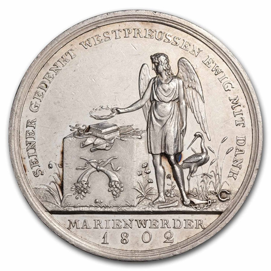 1802 Prussia Brandenburg Silver Medal Civil Service