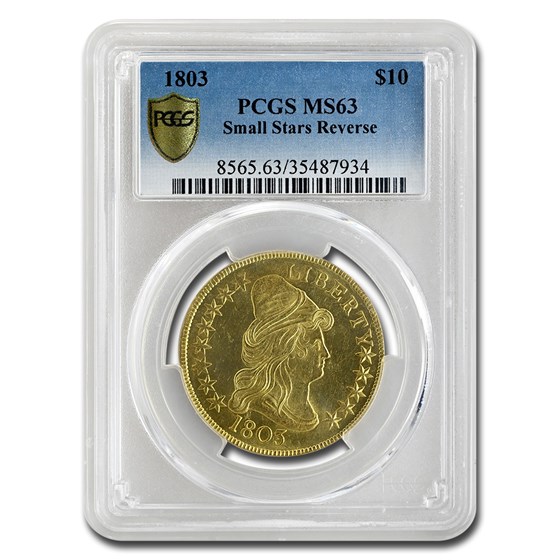 1803 $10 Turban Head Gold Eagle MS-63 PCGS (Small Stars Reverse) 1803 $10 Turban Head Gold Eagle MS-63 PCGS (Small Stars Reverse)