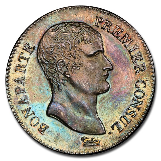 1803-A France Silver 5 Francs Napoleon AU-58 NGC 1803-A France Silver 5 Francs Napoleon AU-58 NGC