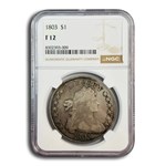1803 Draped Bust Dollar Fine-12 NGC (BB-255, B-6 Large 3)