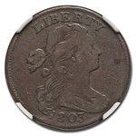 1803 Draped Bust Large Cent VF-20 NGC (Brown)