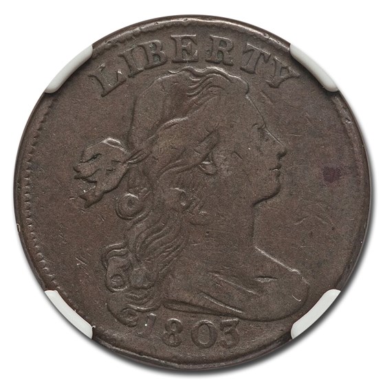 1803 Draped Bust Large Cent VF-20 NGC (Brown) 1803 Draped Bust Large Cent VF-20 NGC (Brown)