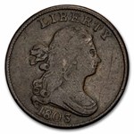 1803 Half Cent Fine (Details)