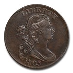 1803 Large Cent AU-55 PCGS (BN, Small Date, Small Frac)