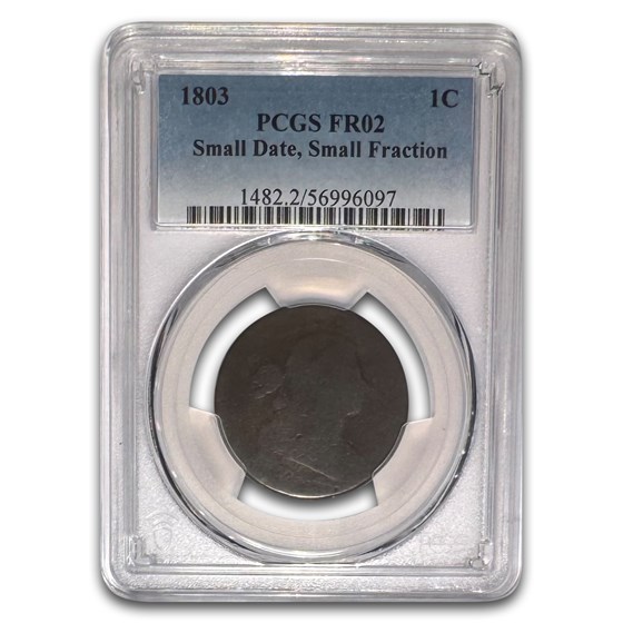 1803 Large Cent Sm Date/Sm Fraction FR-2 PCGS