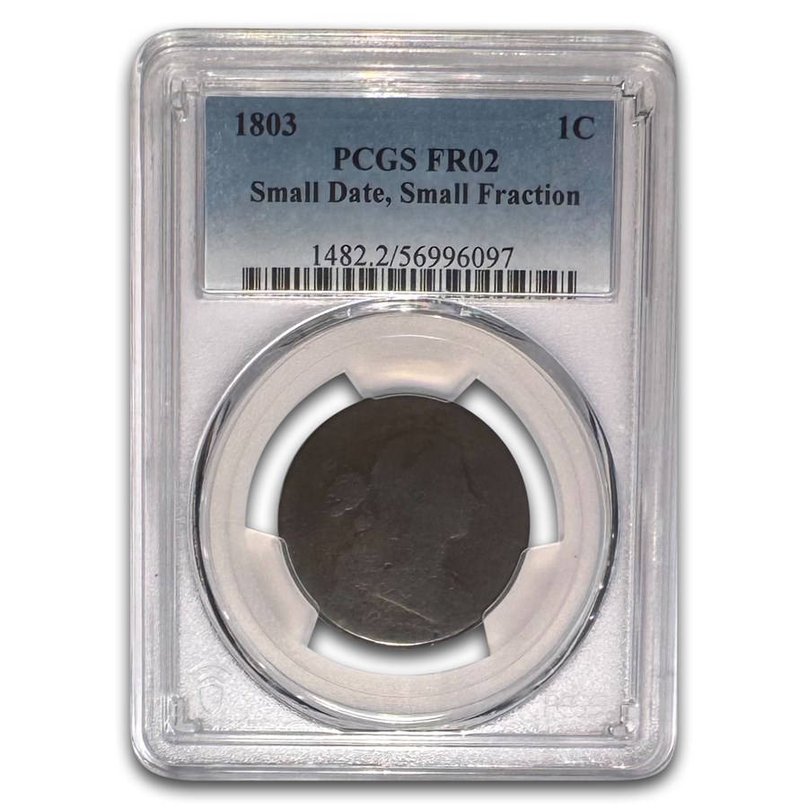 1803 Large Cent Sm Date/Sm Fraction FR-2 PCGS