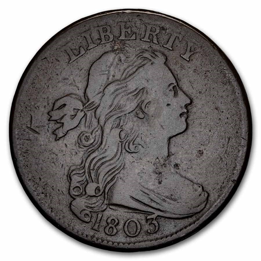 1803 Large Cent Sm Date/Sm Fraction VF