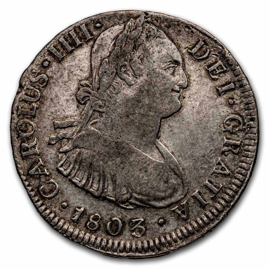 Iv1803 1803-LIMA JP Peru Silver 4 Reales Charles IV VF