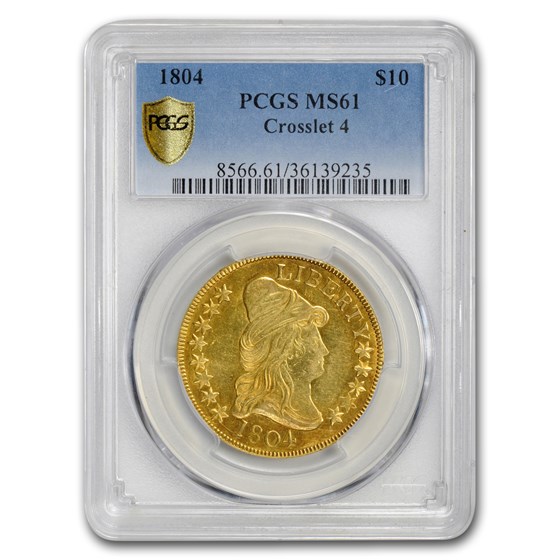 1804 $10 Turban Head Gold Eagle MS-61 PCGS (Crosslet 4) 1804 $10 Turban Head Gold Eagle MS-61 PCGS (Crosslet 4)