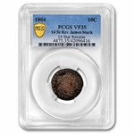 1804 Draped Bust Dime VF-35 PCGS (14 Stars Reverse)