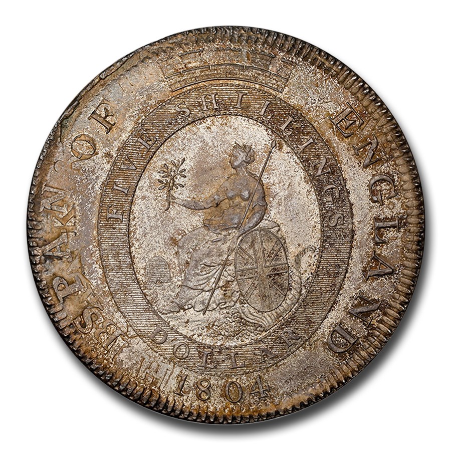 1804 Great Britain Silver 5 Shillings MS-63 NGC