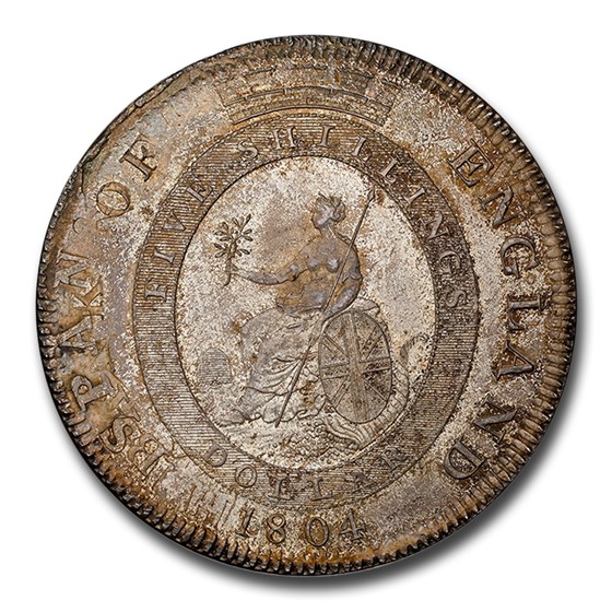 1804 Great Britain Silver 5 Shillings MS-63 NGC 1804 Great Britain Silver 5 Shillings MS-63 NGC