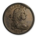 1804 Half Cent Crosslet 4 w/Stems AU