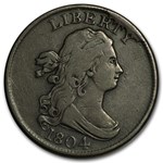 1804 Half Cent Crosslet 4 w/Stems VF