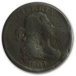 1804 Half Cent Crosslet 4 w/Stems VG Details