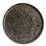 1804 Half Cent Spiked Chin MS-62 NGC (Brown, C-8)