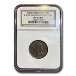 1804 Half Cent Spiked Chin MS-62 NGC (Brown, C-8)