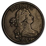 1804 Half Cent Spiked Chin VF