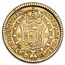 1804-M FA Spain Gold 2 Escudos Charles IIII Fine (Strike-Through)